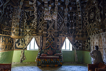 Interior of the colourful Gidan Rumfa Emir palace in Kano, Nigeria