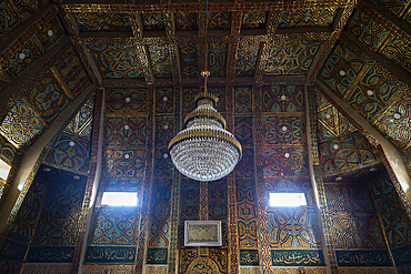 Interior of the colourful Gidan Rumfa Emir palace in Kano, Nigeria