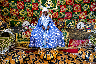 Emir of Daura in the Fadar Daurama Emir palace, Daura Emirate, Katsina state, Nigeria