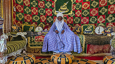 Emir of Daura in the Fadar Daurama Emir palace, Daura Emirate, Katsina state, Nigeria