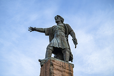 Statue in Krasnoyarsk, Siberia, Russia