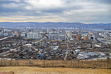 Overlook over Krasnoyarsk, Siberia, Russia