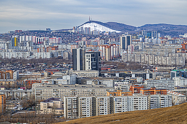 Overlook over Krasnoyarsk, Siberia, Russia