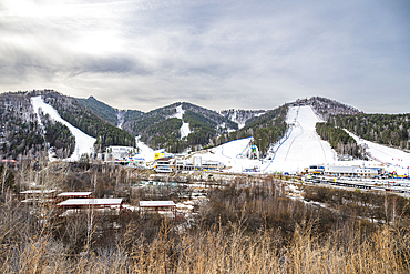 Bobrovyy Log ski resort, Krasnoyarsk, Siberia, Russia