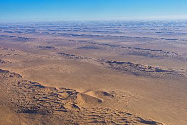 Aerial of sand dunes in the Namib desert, Namibia, Africa