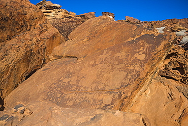 Ancient rock engravings, Twyfelfontein, UNESCO World Heritage Site, Namibia, Africa