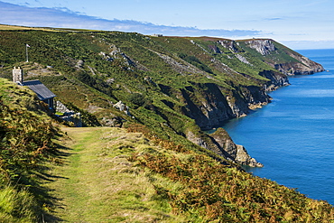 Coastline of the Island of Lundy, Bristol Channel, Devon, England, United Kingdom, Europe