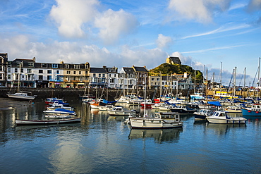 Boat harbour of Ifracombe, North Devon, England, United Kingdom, Europe