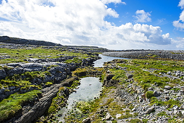 Very rocky grounds in Arainn, Aaran Islands, Republic of Ireland, Europe