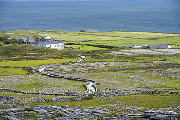 Overlook over Arainn, Aaran Islands, Republic of Ireland, Europe