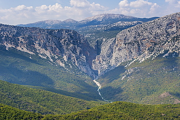 Rugged interior of the east coast of Sardinia, Italy, Europe