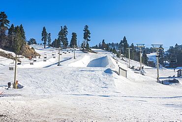 Ski resort of Big Bear in spring, San Bernadino Mountains, California, United States of America, North America