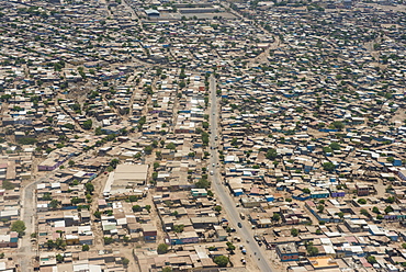 Aerial of Djibouti on the Horn of Africa, Africa