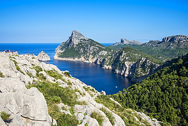 Beautiful view over the cliffs of Cap Formentor, Mallorca, Balearic Islands, Spain, Mediterranean, Europe