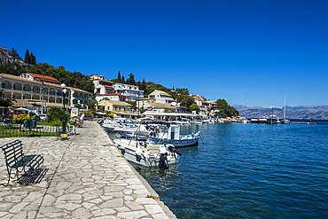 Harbour of Kassiopi, northern Corfu, Ionian islands, Greek Islands, Greece, Europe