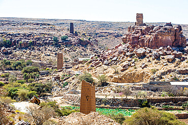 Fortified village near Abha, Saudi Arabia, Middle East