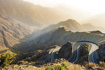 Beautiful mountain scenery around Mount Souda, highest mountain in Saudi Arabia, Abha, Saudi Arabia, Middle East