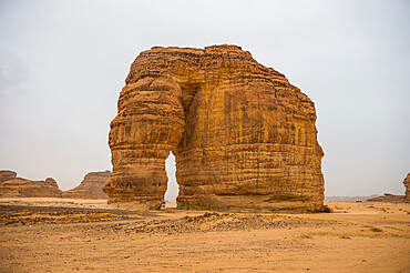 Giant arch in the Elephant rock, Al Ula, Saudi Arabia, Middle East