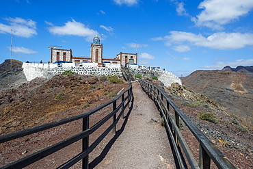 Entallada Lighthouse, Fuerteventura, Canary Islands, Spain, Atlantic, Europe