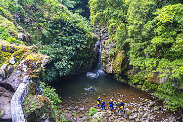 Beautiful valley in Achada, Island of Sao Miguel, Azores, Portugal, Atlantic, Europe