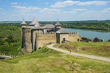 Khotyn Fortress on the river banks of the Dniester, Ukraine, Europe