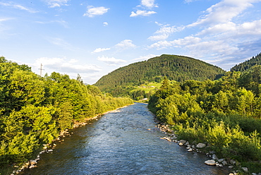 Cheremosh River, Verkhoyna, Carpathian mountains, Western Ukraine, Europe