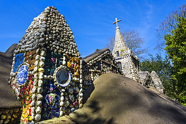 Wonderful ornamented Little Chapel, Guernsey, Channel Islands, United Kingdom, Europe 