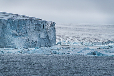 Massive icefield, Champ Island, Franz Josef Land archipelago, Arkhangelsk Oblast, Arctic, Russia, Europe