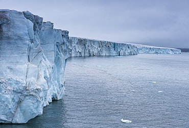 Very huge glacier on McClintok (MacKlintok) Island, Franz Josef Land archipelago, Arkhangelsk Oblast, Arctic, Russia, Europe