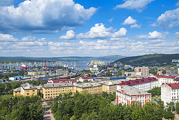 View over Murmansk, Russia, Europe