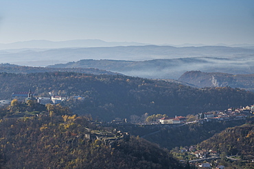 View over Velicky Tarnovo from Arbanasi, Bulgaria, Europe