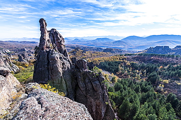 Kaleto Rock Fortress, view over the rock formations, Belogradchik, Bulgaria, Europe