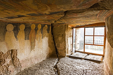 Ivanovo Rock Church The Holy Mother, UNESCO World Heritage Site, Roussenski Lom River Valley, Bulgaria, Europe