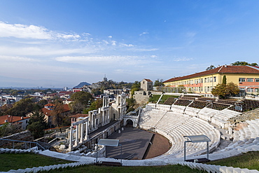 Roman theatre of ancient Philippopolis, Plovdiv, Bulgaria, Europe