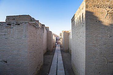 Reconstructed ruins of Babylon, Iraq, Middle East