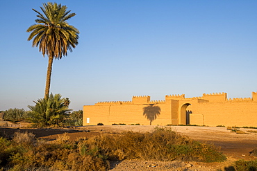 Reconstructed ruins of Babylon, Iraq, Middle East