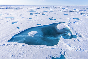 Melting ice at North Pole, Arctic