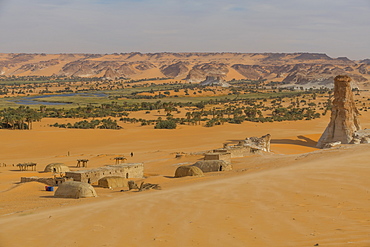 Ounianga Serir part of Ounianga lakes, UNESCO World Heritage Site, northern Chad, Africa