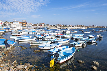 Small boat harbour of Tamentfoust, Algiers, Algeria, North Africa, Africa