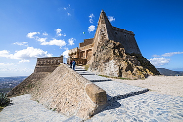 Santa Cruz castle high above Oran, Algeria, North Africa, Africa