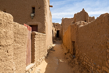 Old kasbah, old town, Oasis of Taghit, western Algeria, North Africa, Africa