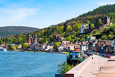 The historic town of Miltenberg along the Main River, Bavaria, Germany, Europe