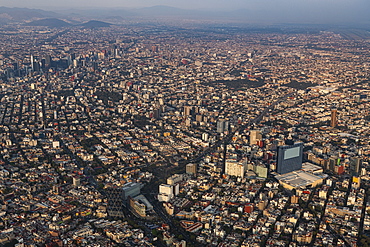 Aerial of Mexico City, Mexico, North America