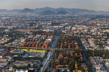 Aerial of Mexico City, Mexico, North America