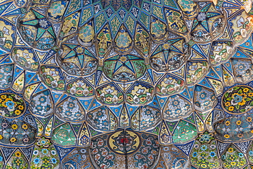 Beautiful artwork in the Ahmad Shah Durrani Mausoleum, Kandahar, Afghanistan, Asia