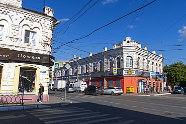 Historic buildings in the old town of Astrakhan, Astrakhan Oblast, Russia, Eurasia