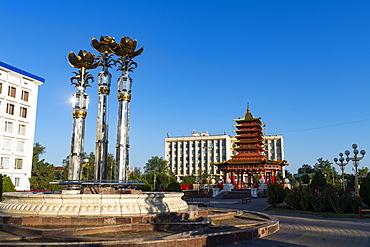 Pagoda of Seven Days, Elista, Republic of Kalmykia, Russia, Eurasia