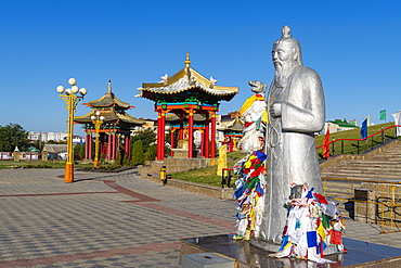 The Golden Abode of the Buddha Shakyamuni (Burkhan Bakshin Altan Sume), Elista, Republic of Kalmykia, Russia, Eurasia