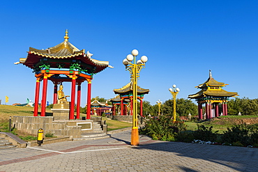 The Golden Abode of the Buddha Shakyamuni (Burkhan Bakshin Altan Sume), Elista, Republic of Kalmykia, Russia, Eurasia