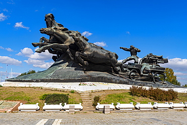 Tachanka Monument, Rostov-on-Don, Rostov Oblast, Russia, Eurasia